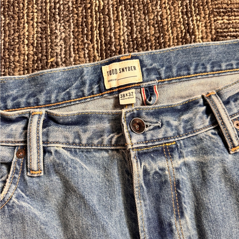 Todd Snyder Light Blue Relaxed Jeans - Picture 4 of 4